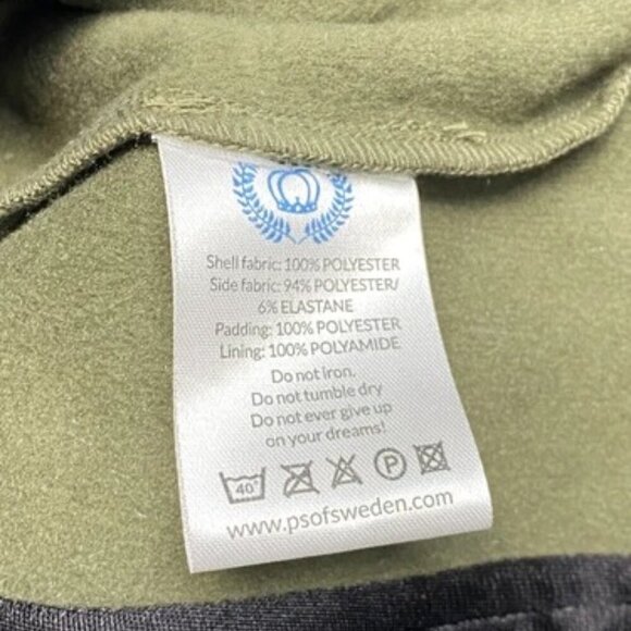 NEW PS OF SWEDEN Womens Jacket Moss Green Size L Gina Quilted Full Zip - Picture 12 of 12